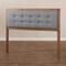 Baxton Studio Sarine Dark Grey Walnut Finished Wood King Size Headboard 156-9433 - alternate 8